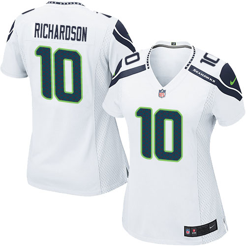 Women's Elite Paul Richardson Nike Jersey White Road - #10 NFL Seattle Seahawks